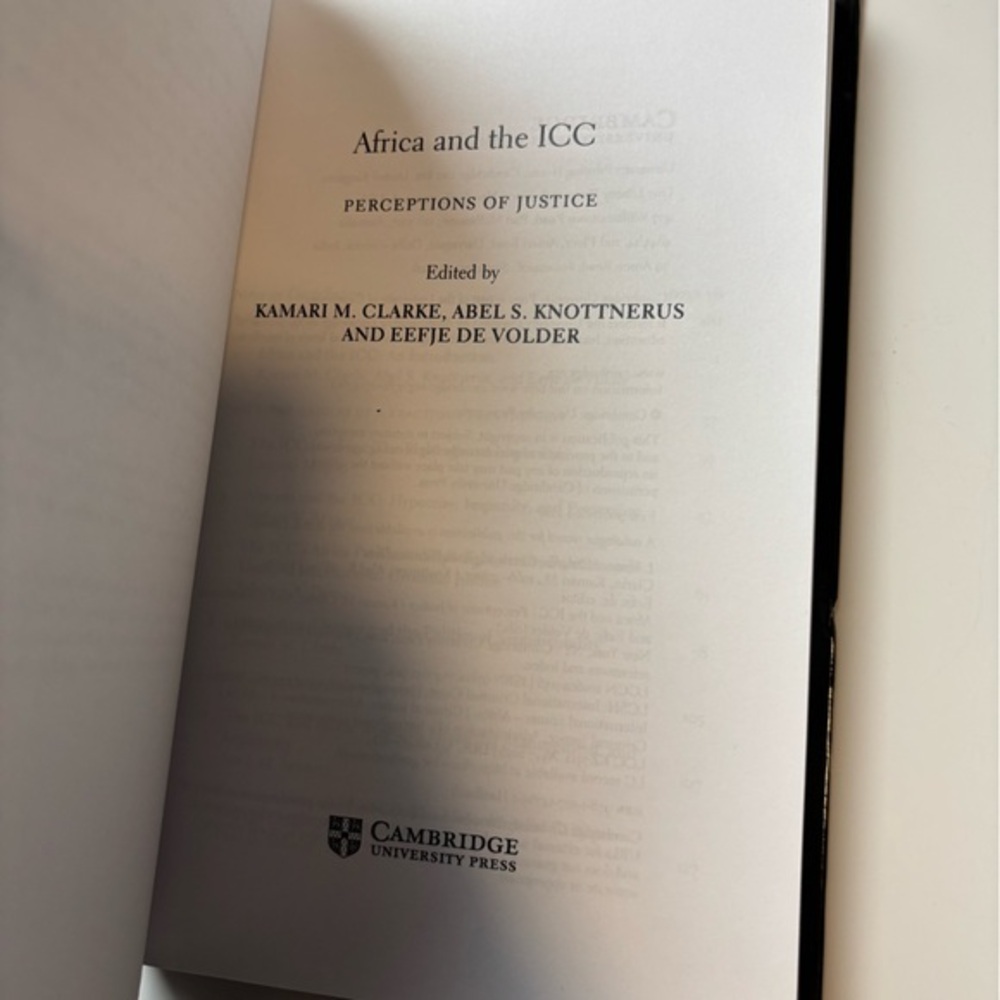 Africa and the ICC Perceptions of Justice hardcover book - Picture 7 of 7